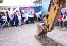 Lupita Cuautle inicia pavimentación en calles de Tonantzintla