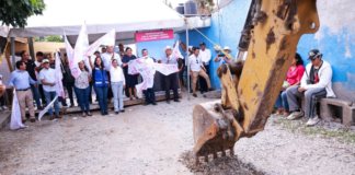 Lupita Cuautle inicia pavimentación en calles de Tonantzintla