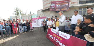 Pepe Chedraui inicia pavimentación de la calle 5 Oriente en El Salvador