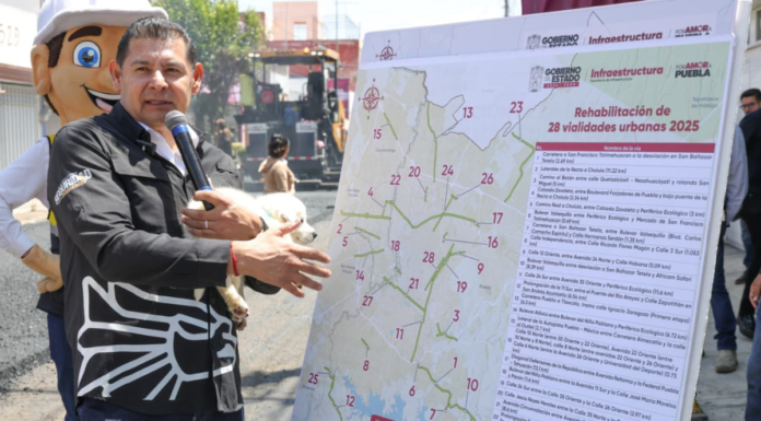 Rehabilitación de la Avenida 20 Sur registra avance del 72%