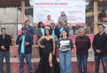 Bety Sánchez arranca obra de techado comunitario en Atzingo