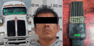Detienen tractocamión con inhibidor de señal en Cuautlancingo