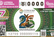 Lotería Nacional emite billete 26 años de la CONANP