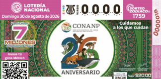 Lotería Nacional emite billete 26 años de la CONANP