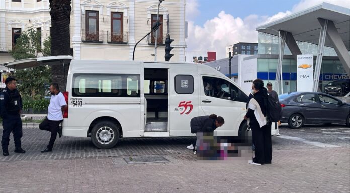 Menor resulta lesionada tras caer de Ruta 55 en la Avenida Juárez