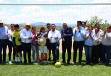 Impulsa Pável Gaspar espacio deportivo en la Mixteca
