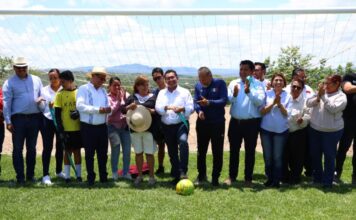 Impulsa Pável Gaspar espacio deportivo en la Mixteca