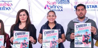 Lupita Cuautle presenta “Corre por las Juventudes San Andrés Cholula”