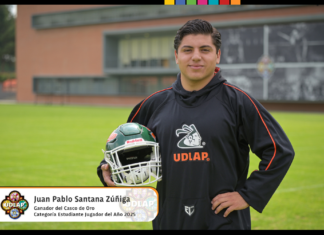 Azteca UDLAP gana Casco de Oro al Estudiante Jugador del Año