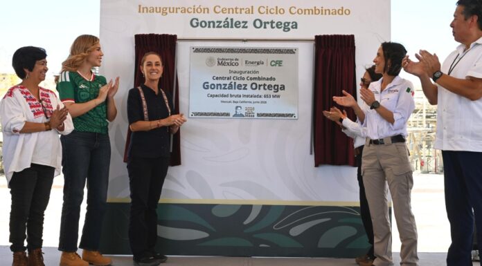 Sheinbaum inaugura central energética en Mexicali