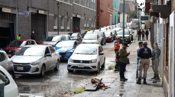 Evalúan afectaciones por lluvias en Centro Histórico de Puebla