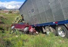 Choque frontal en carretera El Seco-Azumbilla deja una mujer lesionada