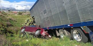 Choque frontal en carretera El Seco-Azumbilla deja una mujer lesionada