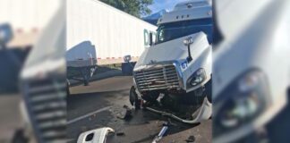 Choque entre unidades de carga en la Puebla-Orizaba genera cierre vial