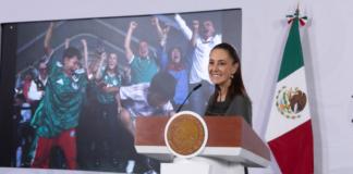 Sheinbaum celebra debut y triunfo de México ante Sudáfrica