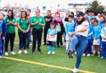 Lupita Cuautle inaugura Torneo Infantil “Copa San Andrés”
