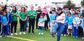Lupita Cuautle inaugura Torneo Infantil “Copa San Andrés”