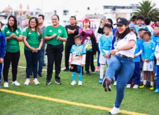 Lupita Cuautle inaugura Torneo Infantil “Copa San Andrés”