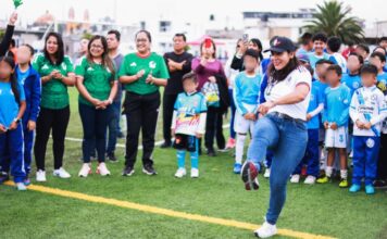 Lupita Cuautle inaugura Torneo Infantil “Copa San Andrés”