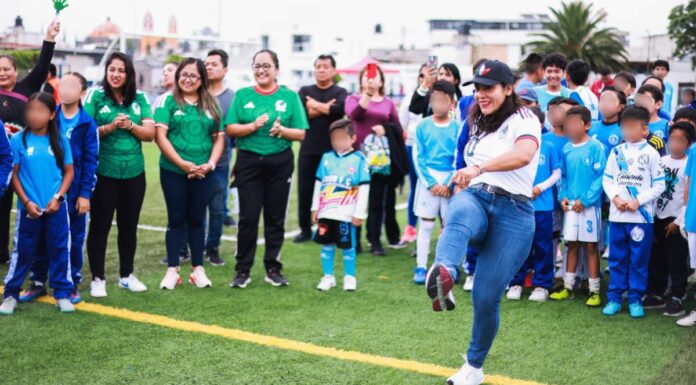 Lupita Cuautle inaugura Torneo Infantil “Copa San Andrés”