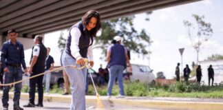 Lupita Cuautle encabeza Jornada de Limpieza Comunitaria en Acatepec