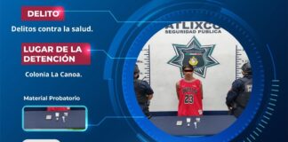 Policías de Atlixco detienen a hombre por posesión de drogas