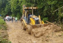 Lluvias provocan deslaves y afectaciones en Sierras Norte y Negra
