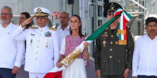 Sheinbaum llama a defender la soberanía nacional en el Día de la Marina