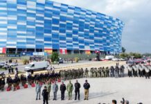 Despliegan operativo de seguridad durante partido España vs Perú