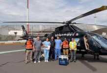 Puebla realiza traslado aéreo de hígado a CDMX