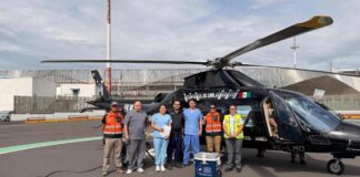 Puebla realiza traslado aéreo de hígado a CDMX