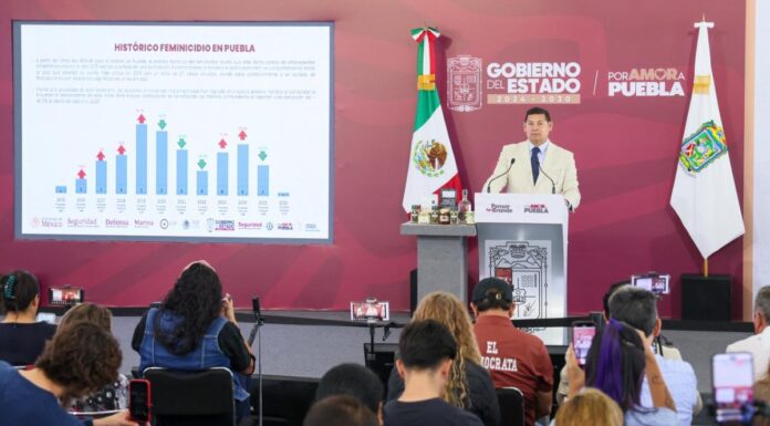 Delitos mantienen tendencia a la baja en Puebla: Armenta