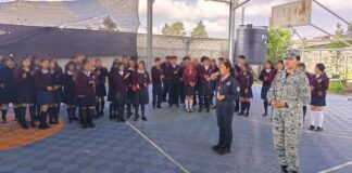 Guardia Nacional promueve cultura de prevención en Bachillerato Citlaltépetl