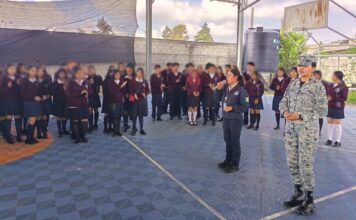 Guardia Nacional promueve cultura de prevención en Bachillerato Citlaltépetl