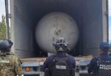 Aseguran unidad con tanque de gas tras reporte en Tlahuapan