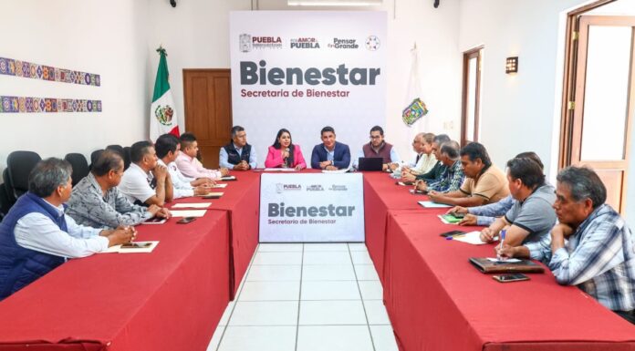 Tonantzin Fernández gestiona obra comunitaria para juntas auxiliares de San Pedro Cholula