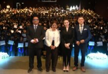 Lilia Cedillo encabeza graduación del Bachillerato Internacional 5 de Mayo