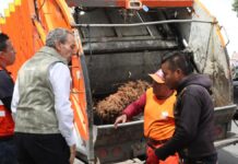 Pepe Chedraui verifica limpieza en Parque Vicente Suárez