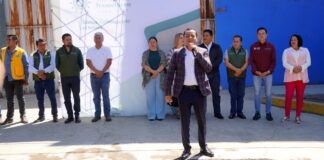 Texmelucan inicia pavimentación de calle Mujica y Osorio