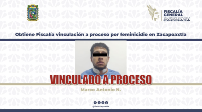 FGE Puebla logra vinculación por feminicidio en Zacapoaxtla