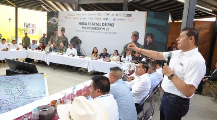 Armenta encabeza Mesa Estatal de Paz en la Mixteca poblana