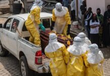 Suben a 101 los muertos por brote de ébola en RD Congo