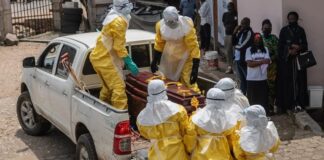 Suben a 101 los muertos por brote de ébola en RD Congo