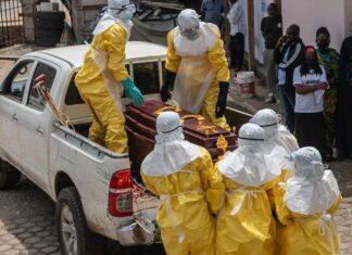 Suben a 101 los muertos por brote de ébola en RD Congo