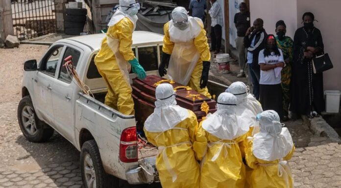 Suben a 101 los muertos por brote de ébola en RD Congo
