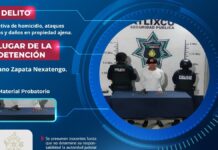 Detienen en Atlixco a sujeto armado que disparó contra oficiales