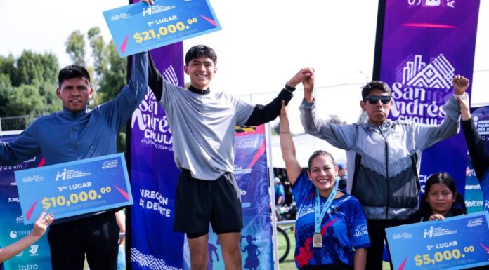 Corren 6 mil personas en Medio Maratón del Día del Papá en San Andrés Cholula
