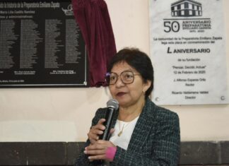 Lilia Cedillo recorre nueva sede de prepa Emiliano Zapata de la BUAP