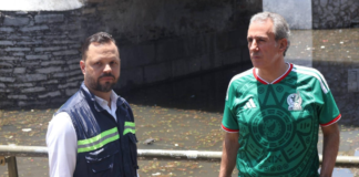 Pepe Chedraui supervisa desazolve en el Puente de Ovando