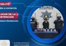 Detienen a hombre en Atlixco por robo de 13 desodorantes